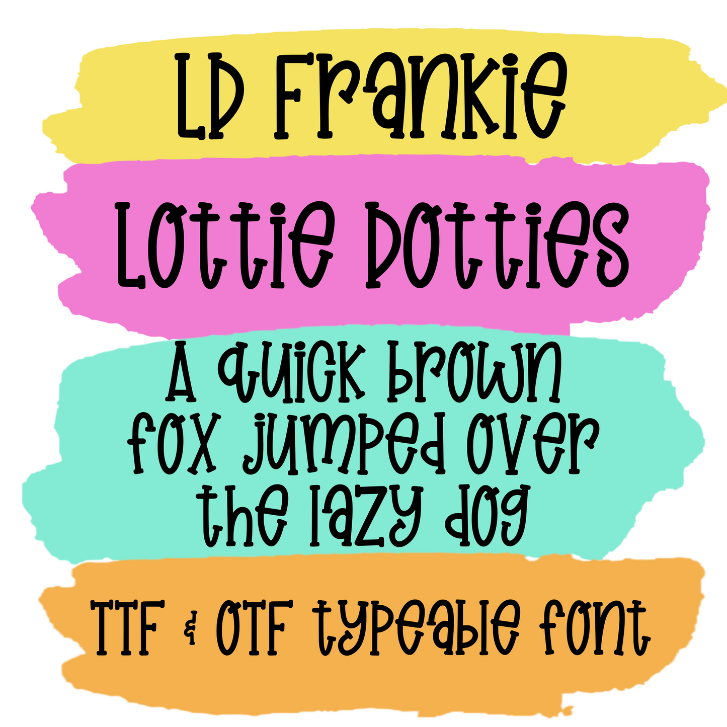 Frankie Font - Handwritten Font- true type font - otf and ttf - typeable font