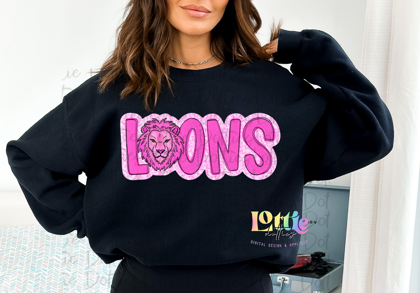 Lions PNG - lions - pink sublimation design - Digital Download -