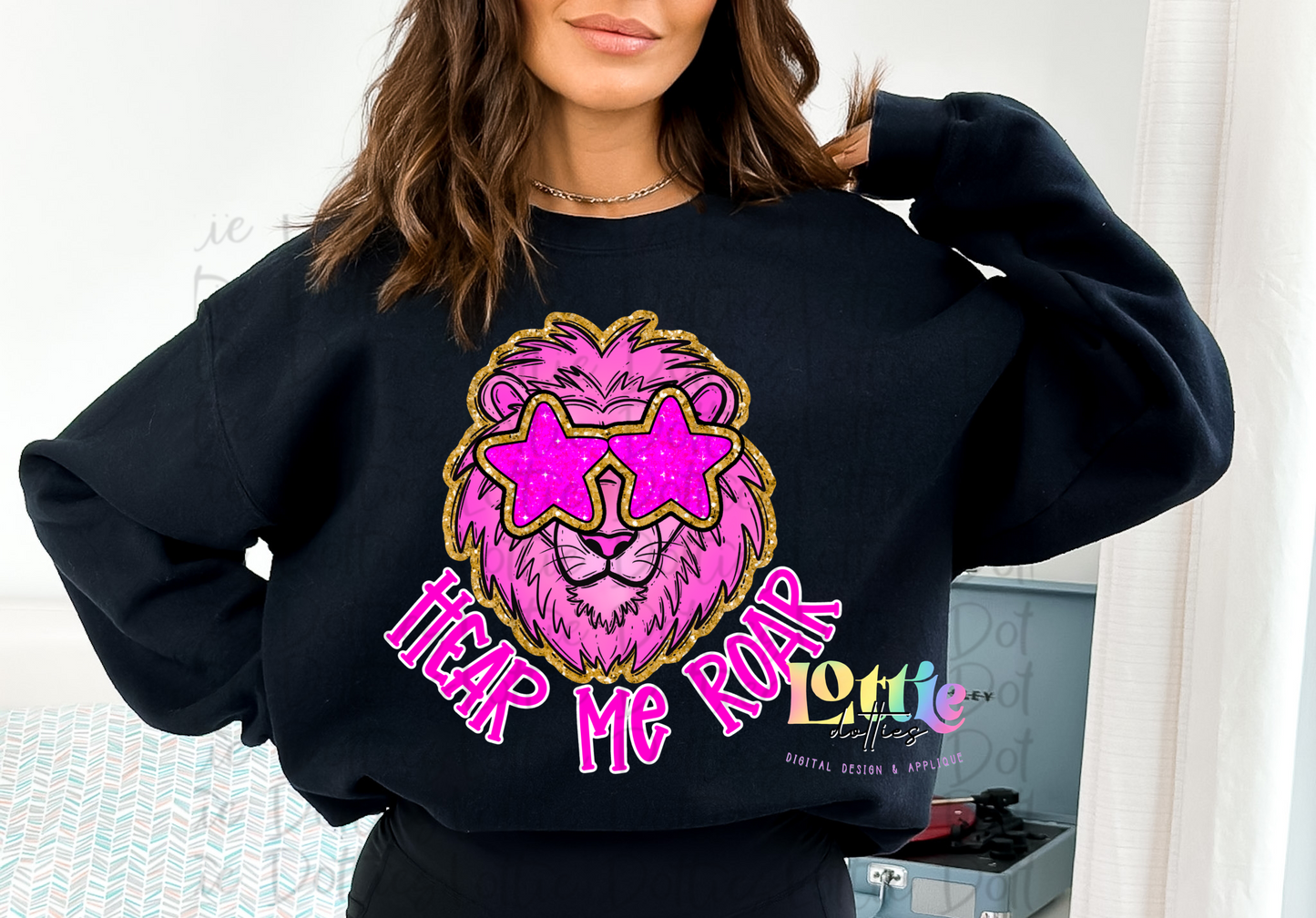 Lions PNG - lions - pink sublimation design - Digital Download -