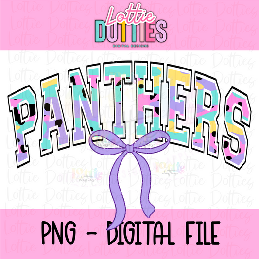 Panthers PNG - Panthers Sublimation  - Digital Download - Purple and Gold - coquette panthers design