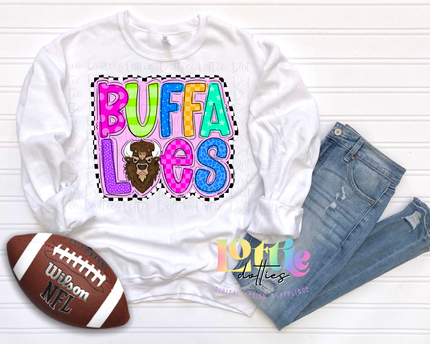 Buffaloes Png - Buffaloes Sublimation Design - Digital Download - Neon Mascot Design