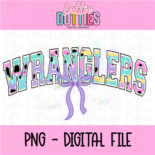 Wranglers PNG - Wranglers Sublimation - Digital Download - Wranglers coquette design- Coquette Mascot