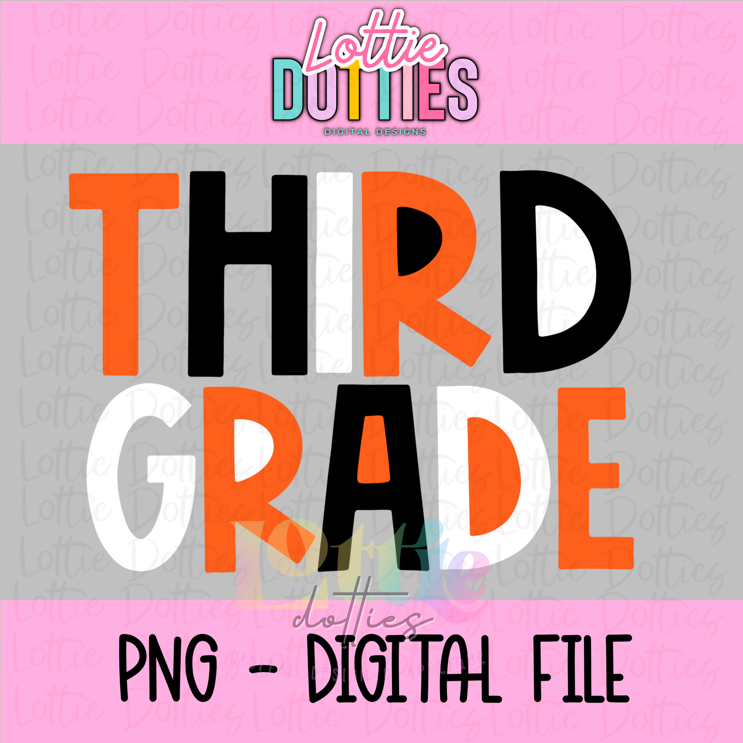 Third Grade - Png - School Sublimation - Back To School Design