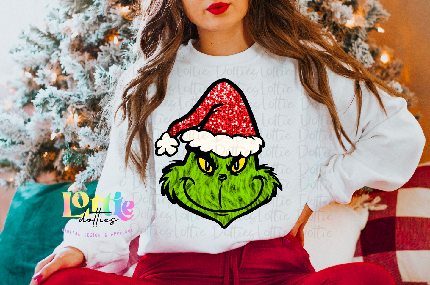 Mean one PNG - Christmas - Digital Download - Red