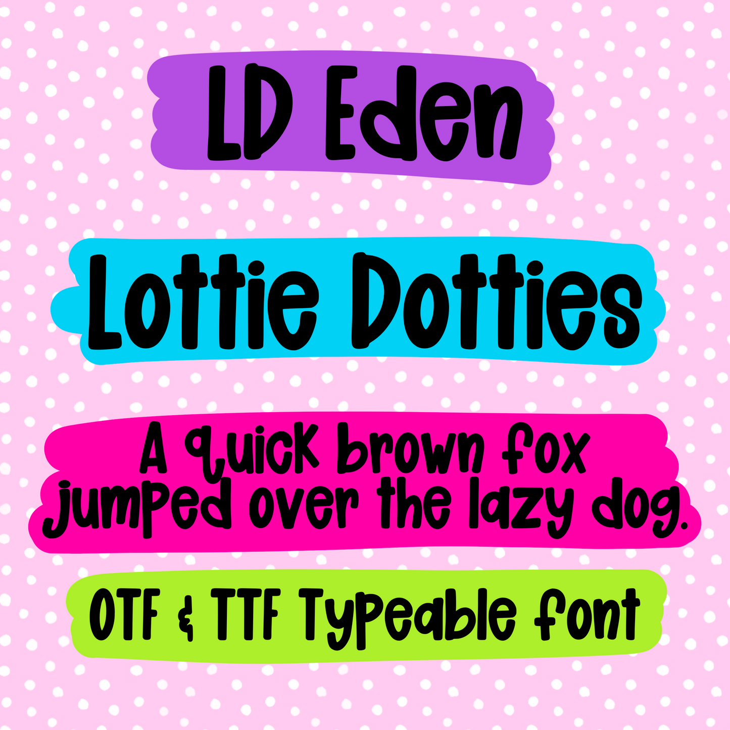 Eden Font - Handwritten Font- true type font - otf and ttf - typeable font