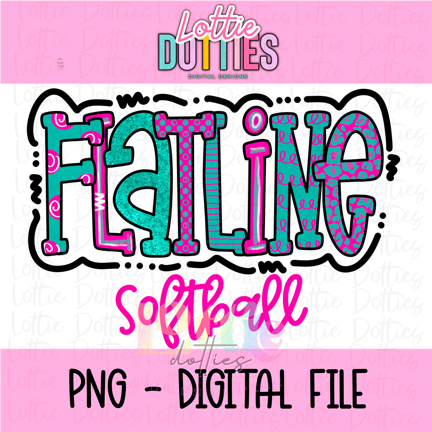 Flatline - PNG - Flatline softball - Sublimation - Digital Download