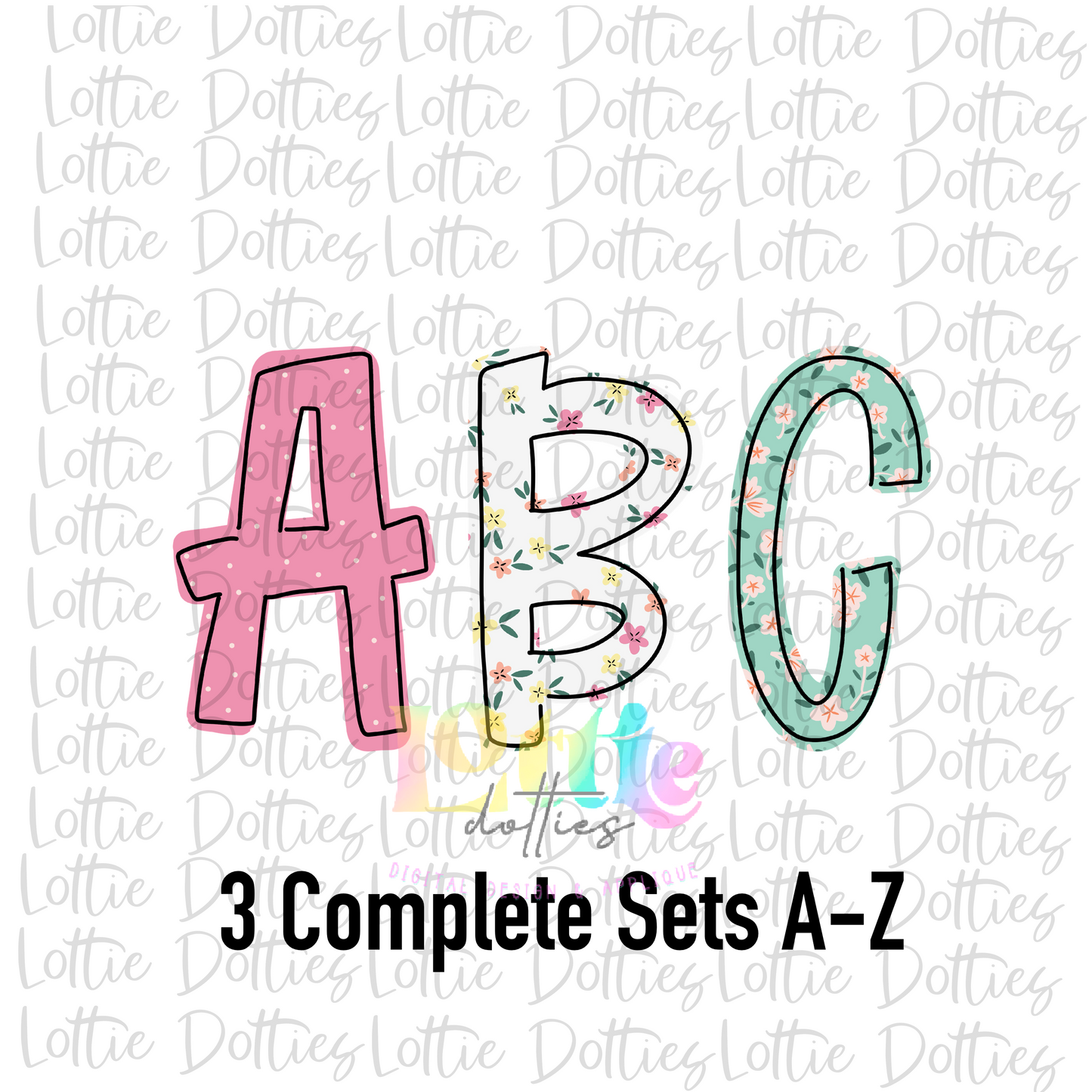 Fairytale Trio Alpha- Alphabet Clipart - Instant Download - Alpha Pack