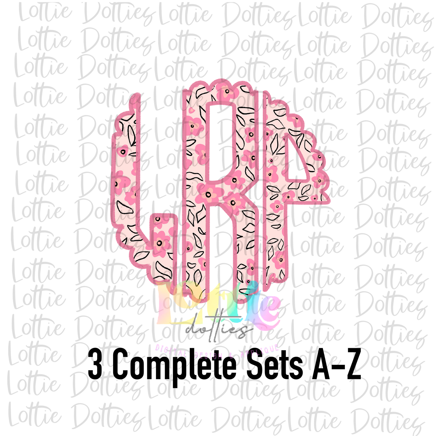 Fairy Floral Alpha- Alphabet Clipart - Instant Download - Alpha Pack