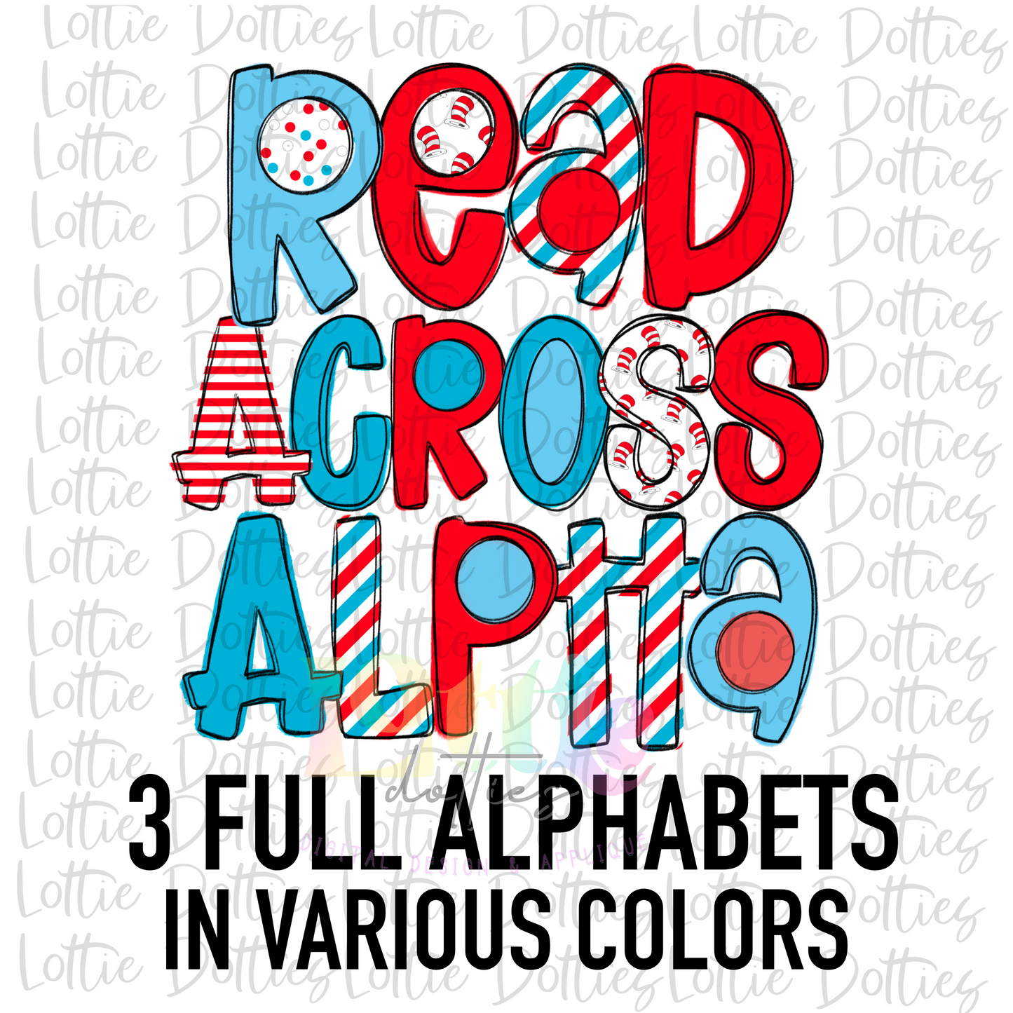 Read Across America Alphabet - Alpha Pack - Alphabet Clipart - Instant Download - Alpha Pack