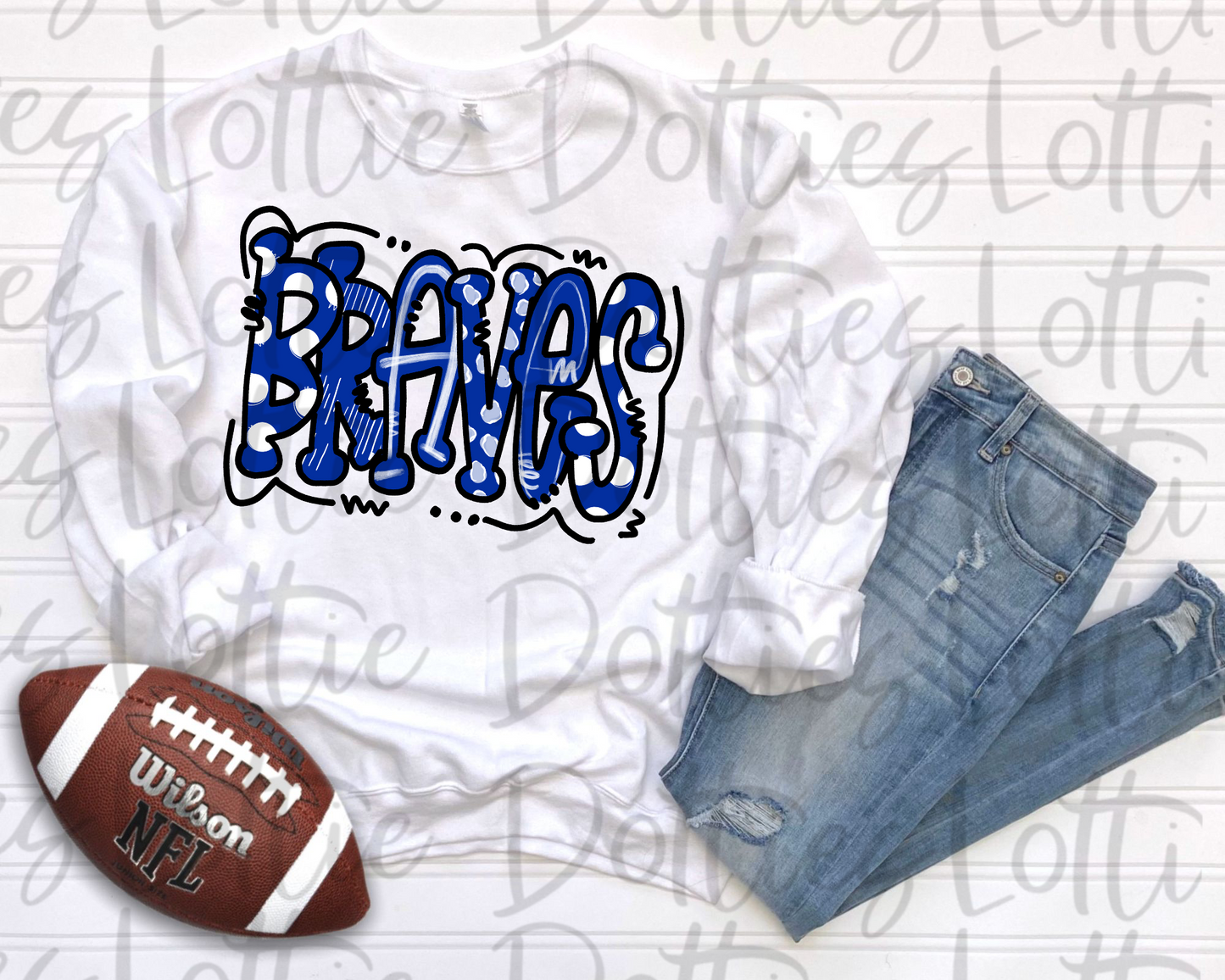 Braves PNG - Braves sublimation design - Digital Download - Royal and White