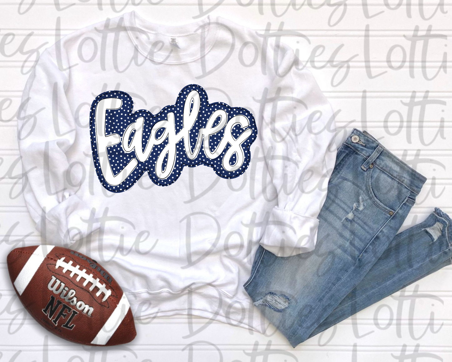 Eagles PNG - Eagles - sublimation design - Digital Download Navy and White