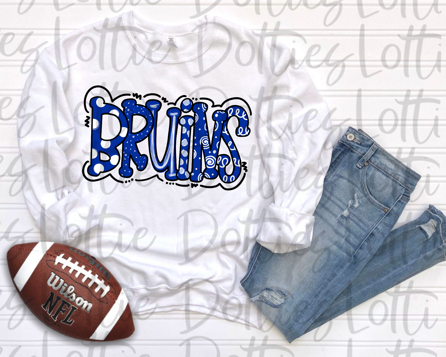 Bruins PNG - Bruins Sublimation design - Digital Download - Royal and White