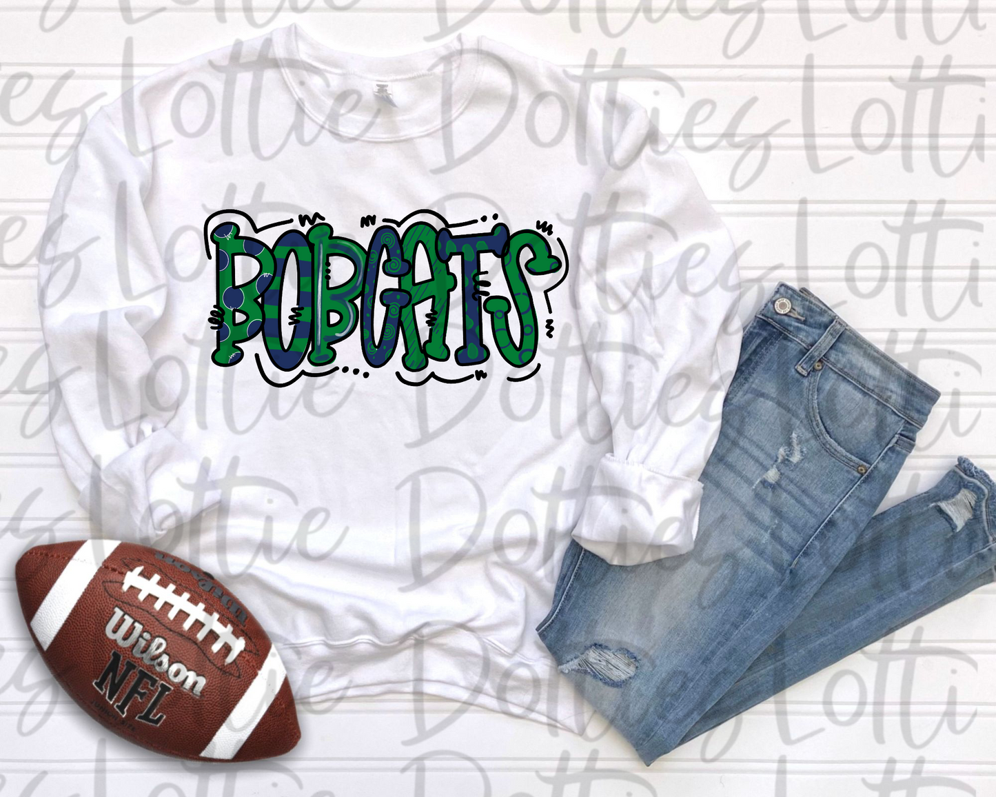 Bobcats PNG - Bobcats sublimation design - Digital Download - Navy and Green