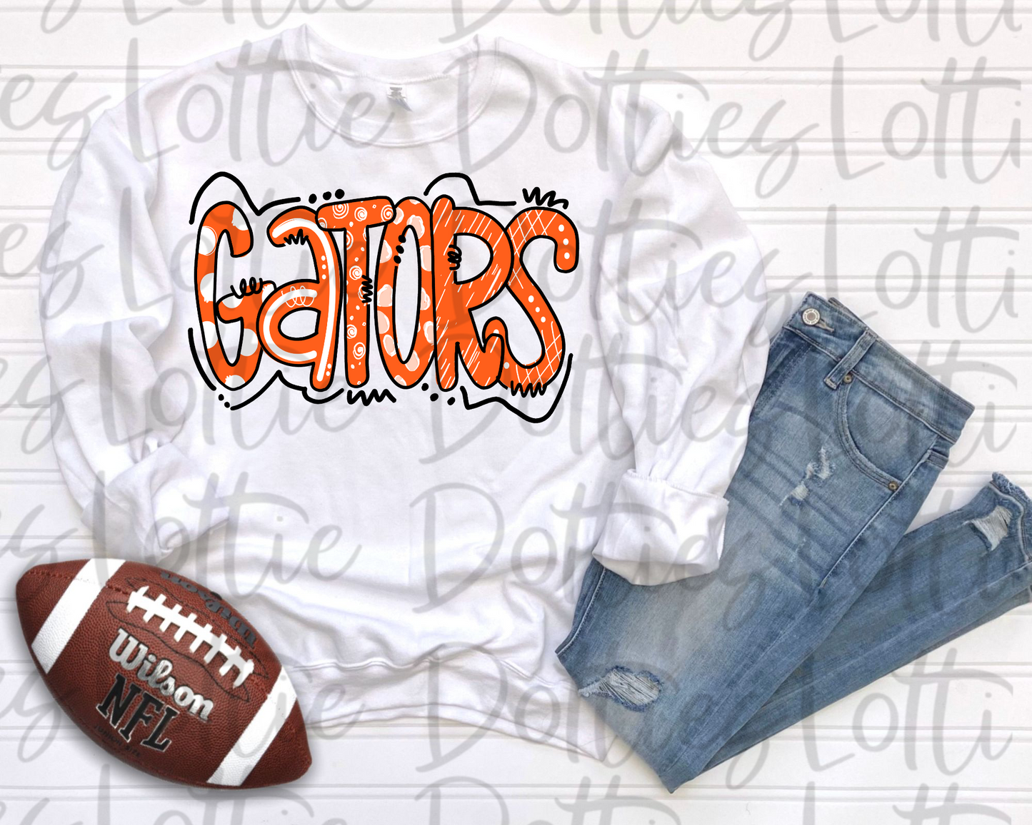 Gators PNG - Digital Download - Sublimation Design - Orange and White