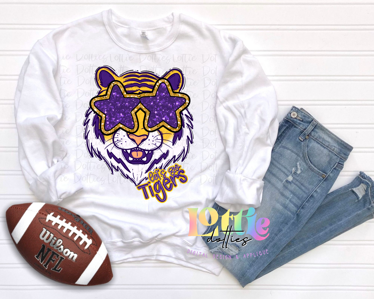 Let’s Go Tigers PNG - Tigers sublimation design - Digital Download - Purple and Gold