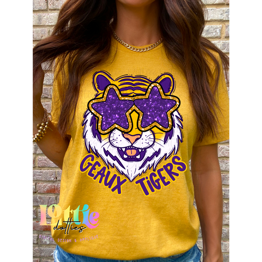Geaux Tigers PNG - Tigers sublimation design - Digital Download - Purple and Gold