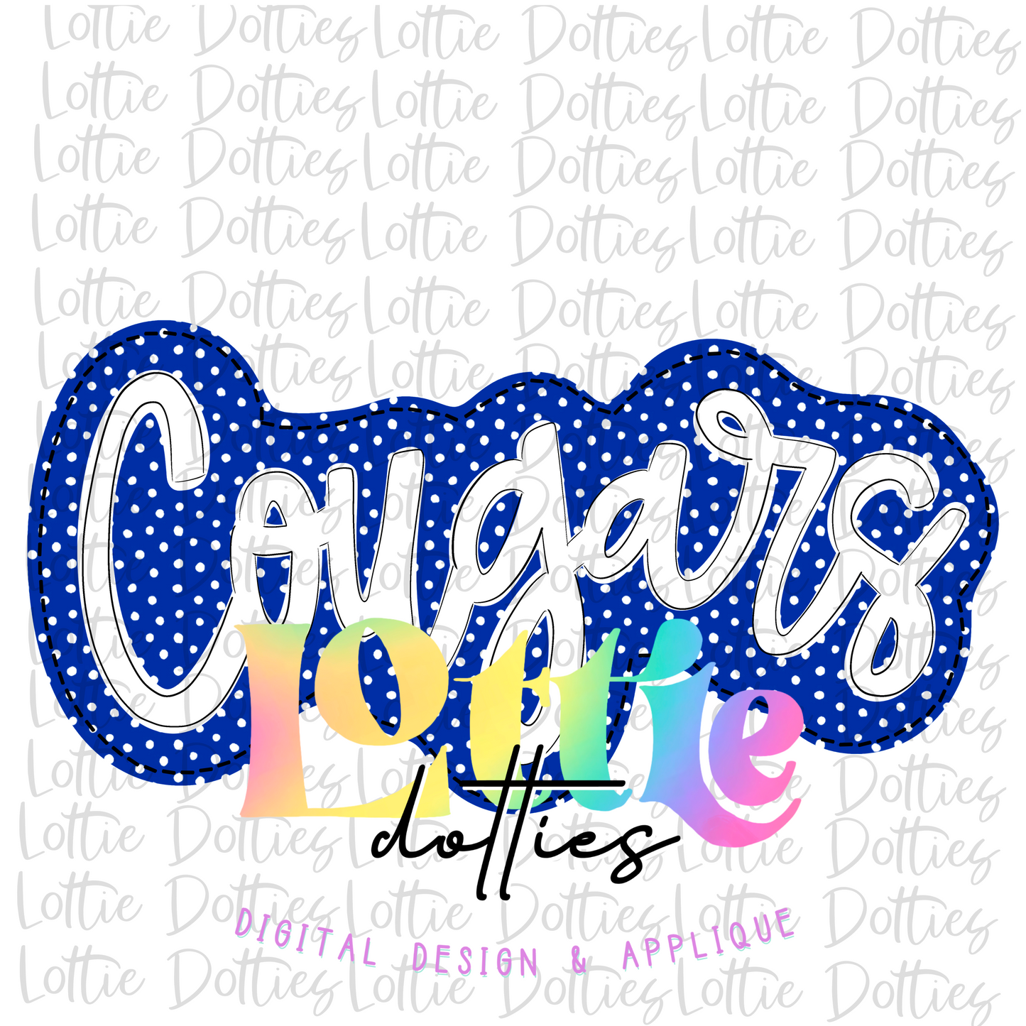 Cougars Png - Cougars Sublimation- Digital Download - Blue and White