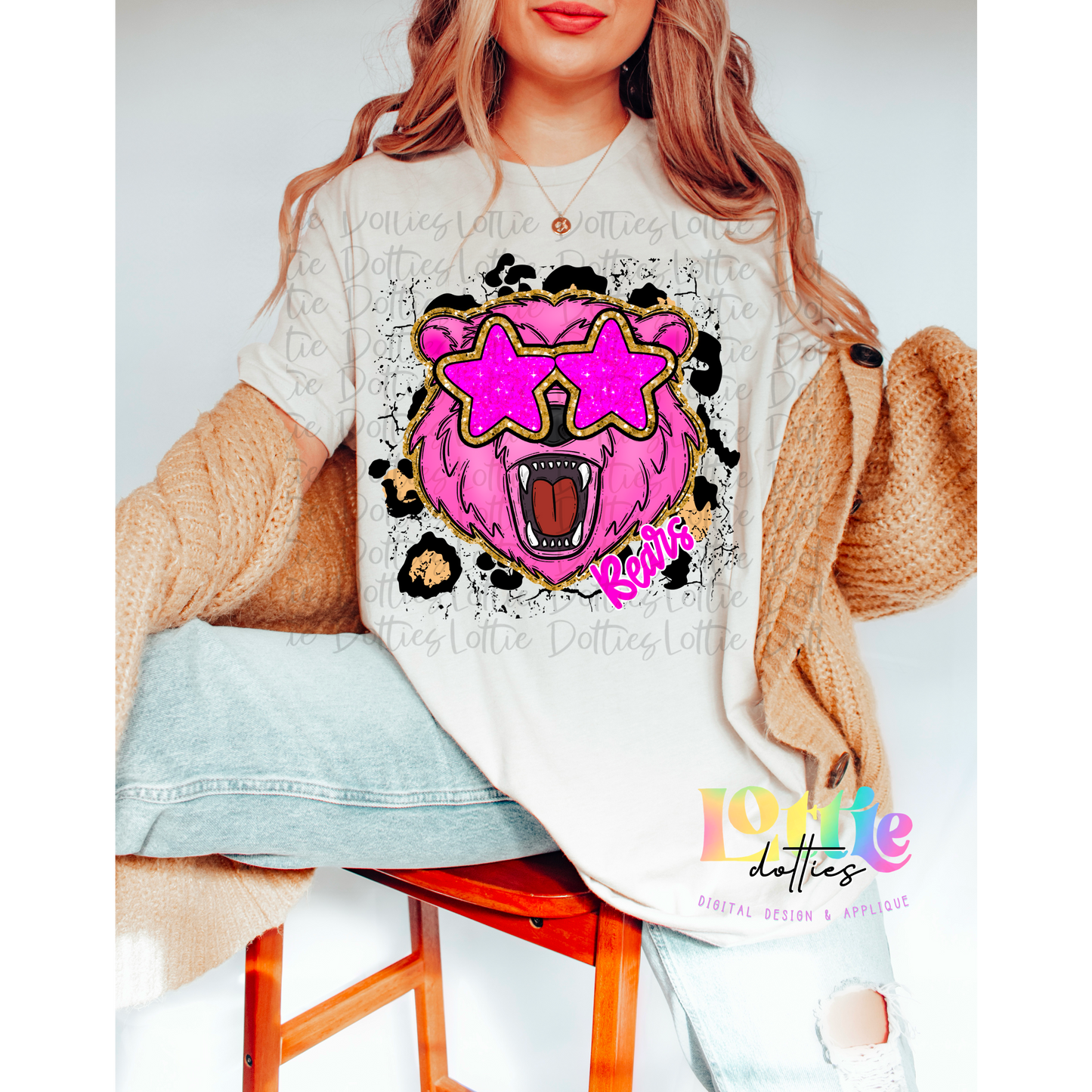 Bears PNG - Bears sublimation design - Digital Download - Pink
