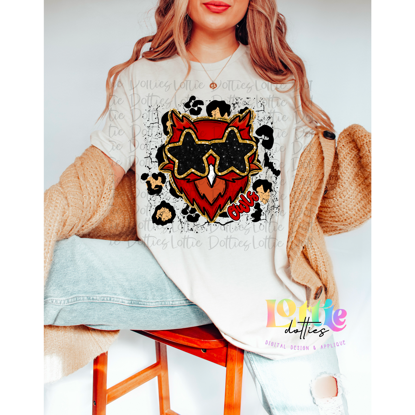 Owls PNG - Instant Download - Digital Download - Sublimation Design - Red and Black