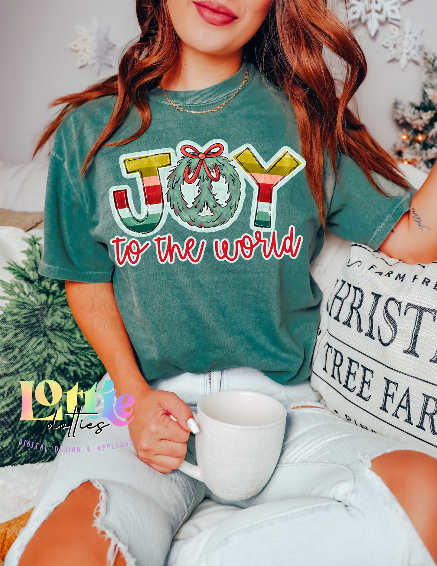 Joy To The World Png - Christmas Sublimation Design - Digital Download
