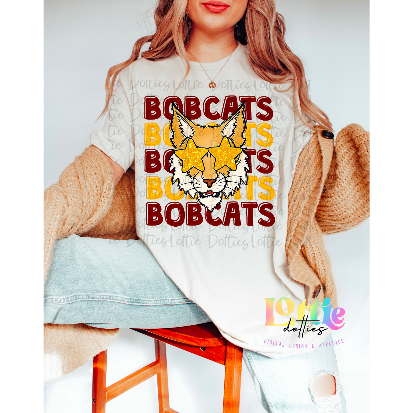 Bobcats PNG - Bobcats sublimation design - Digital Download - Maroon and Gold
