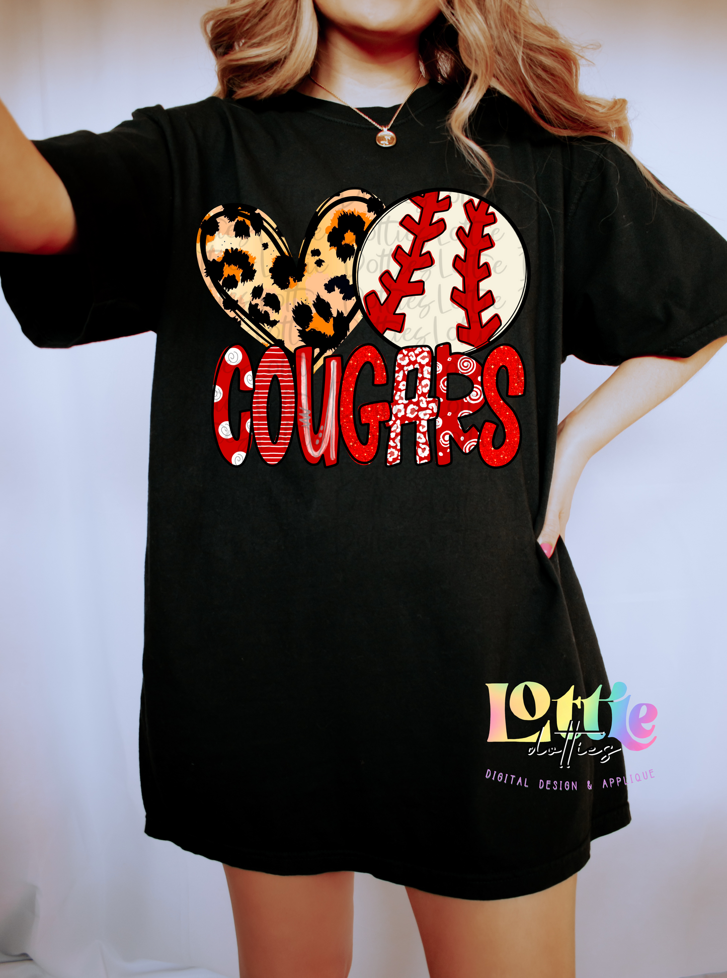 Love Baseball Cougars Png - Cougars Baseball Sublimation - Digital Download
