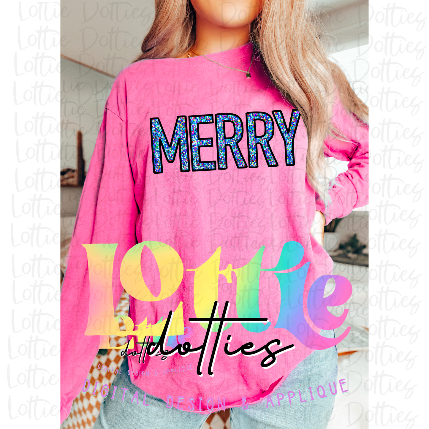 Merry Png - Christmas Sublimation Design- Digital Download