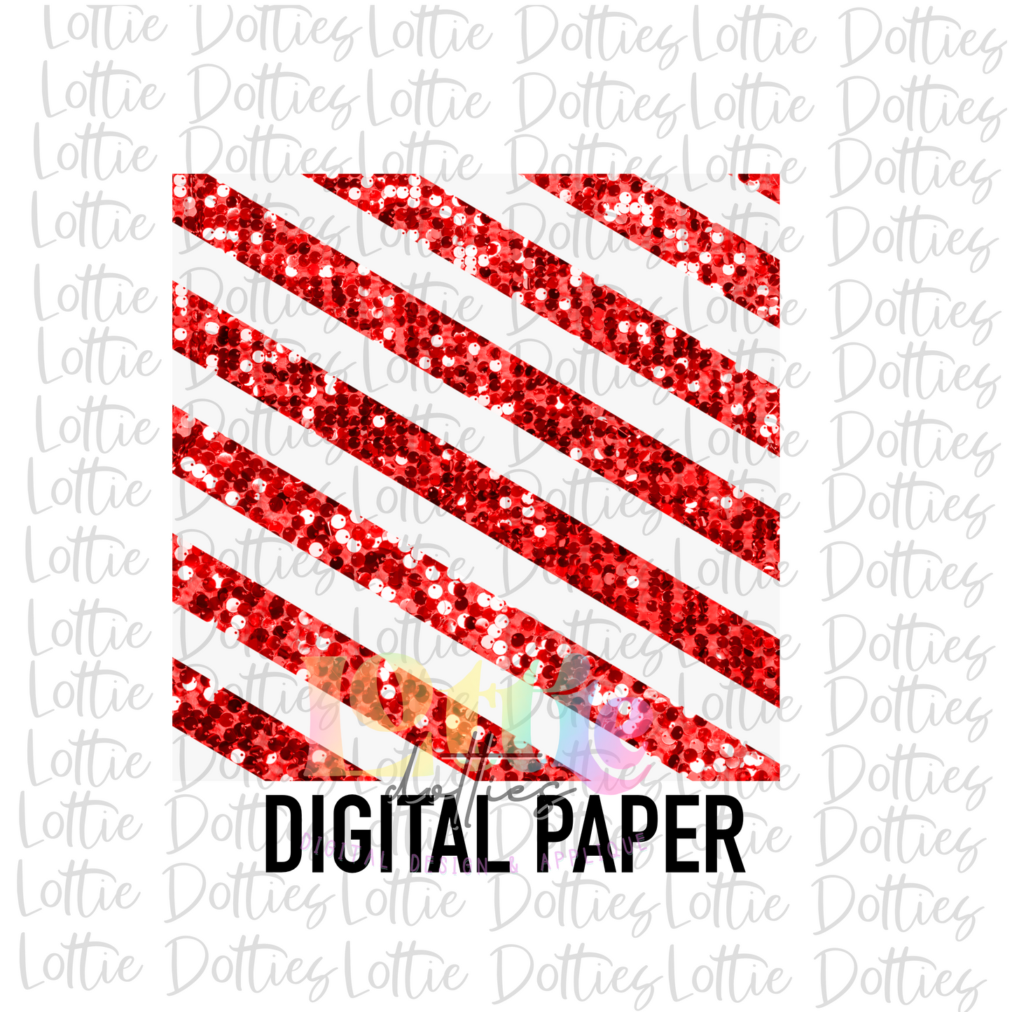 Candy Cane Digital Paper Png - Christmas Sublimation- Digital Download