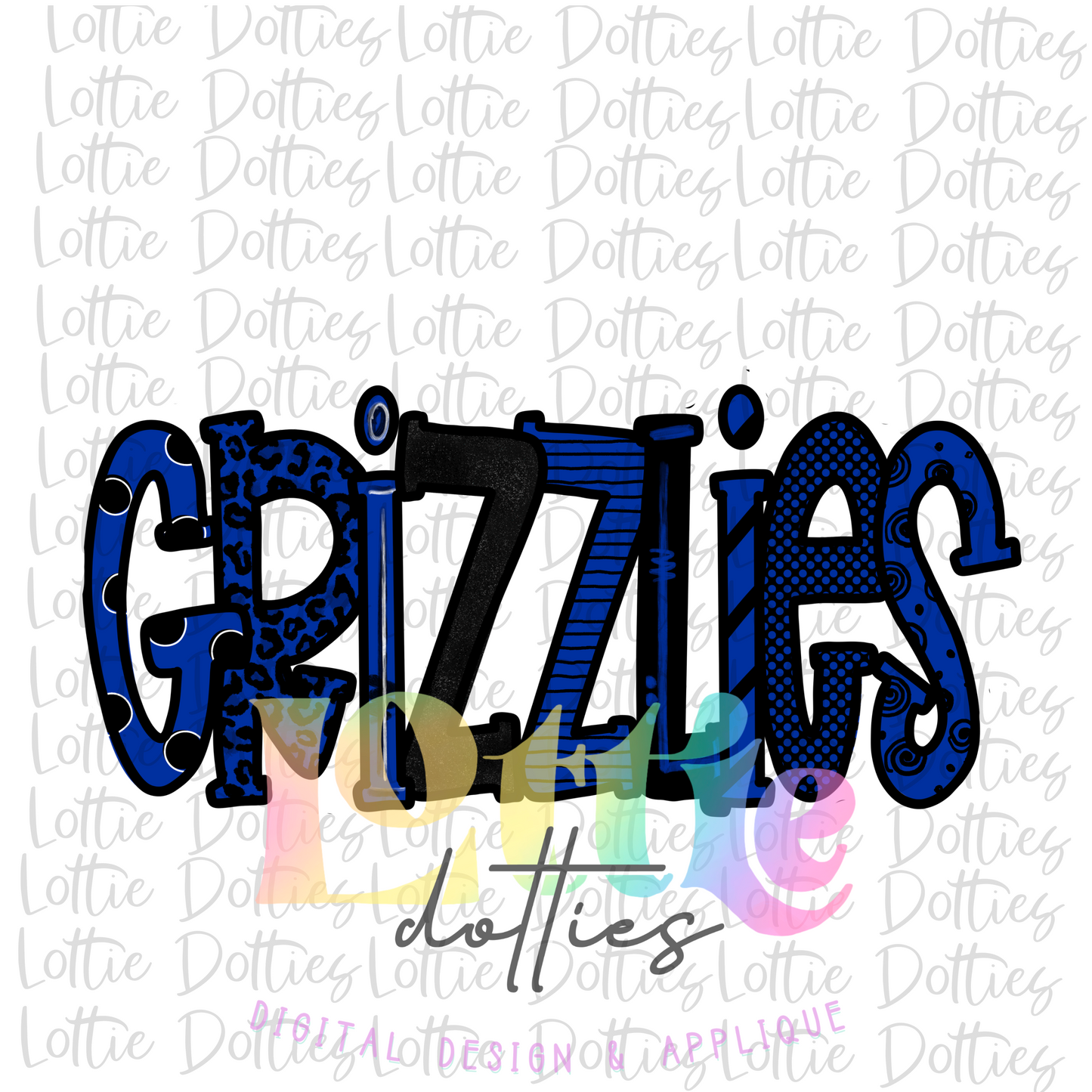 Grizzlies PNG - Grizzlies Sublimation - Digitial Download - Blue and Black