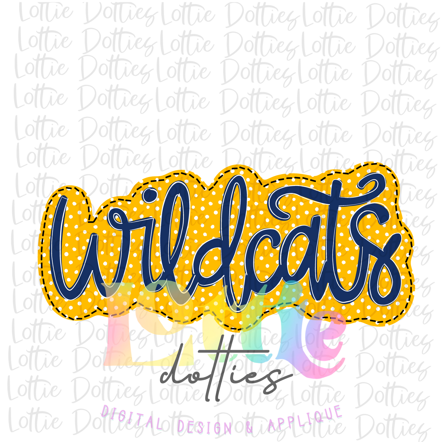 Wildcats PNG - Wildcats sublimation design - Digital Download - Gold and Navy