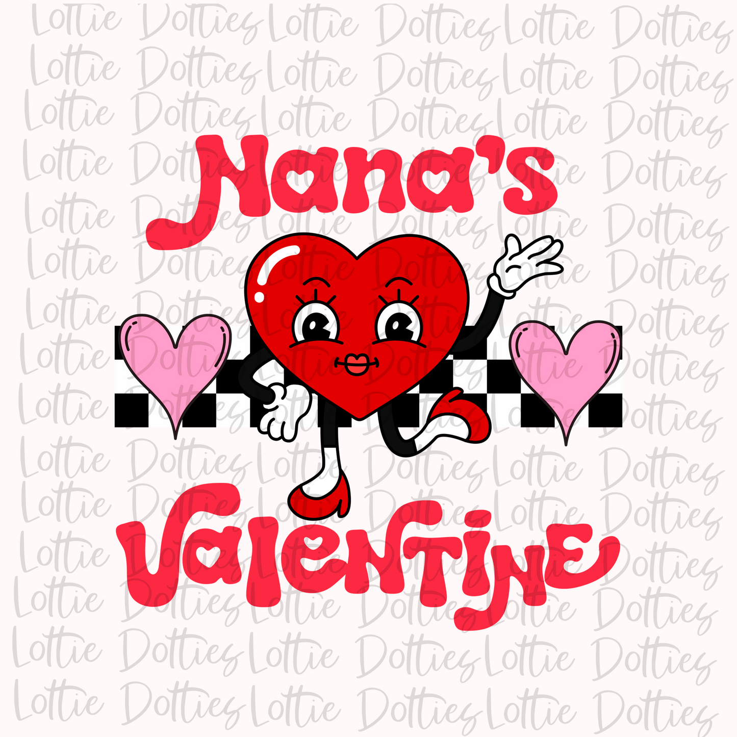 Nana Valentine PNG - Valentine’s Day Sublimation - Digital Download