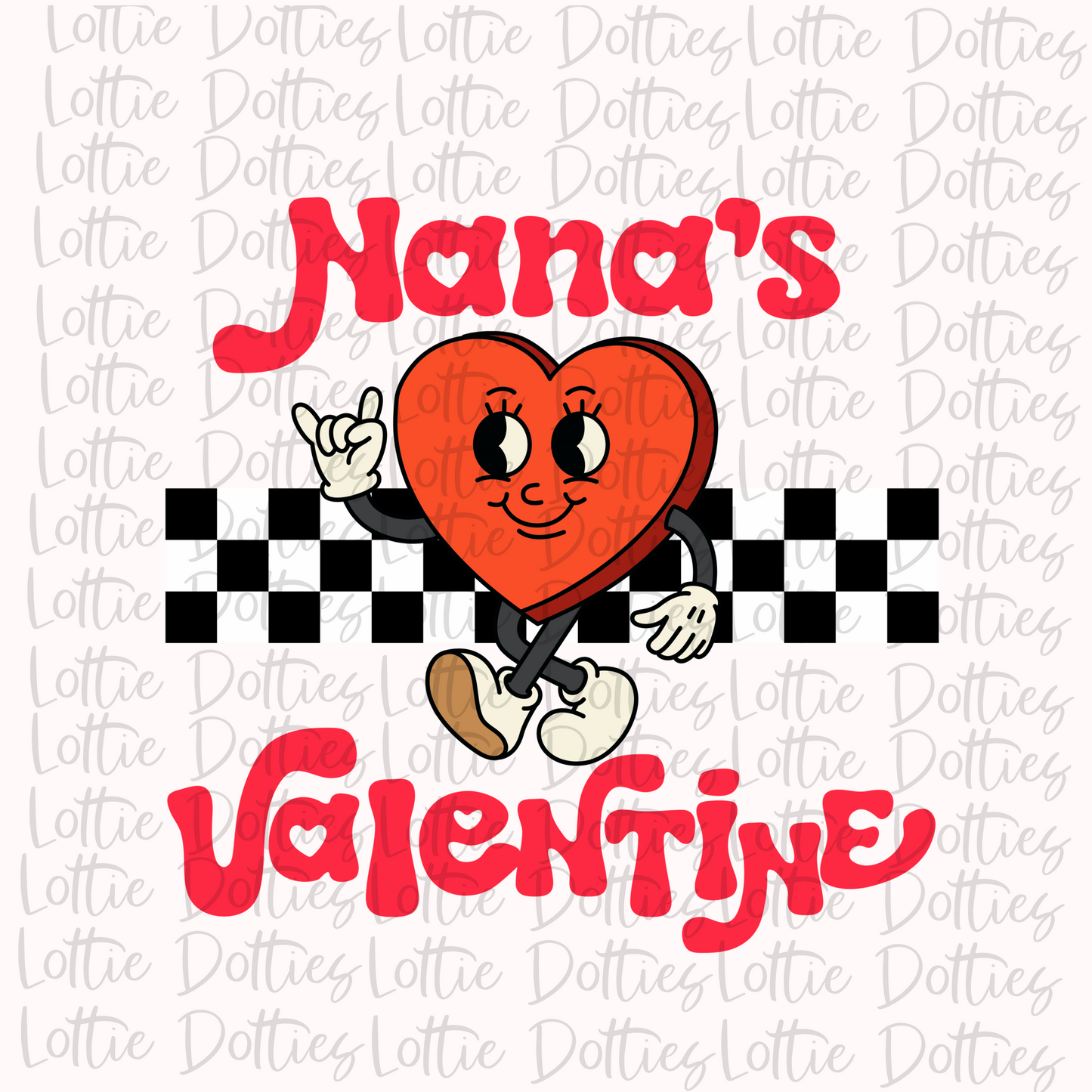Nana Valentine PNG - Valentine’s Day Sublimation - Digital Download