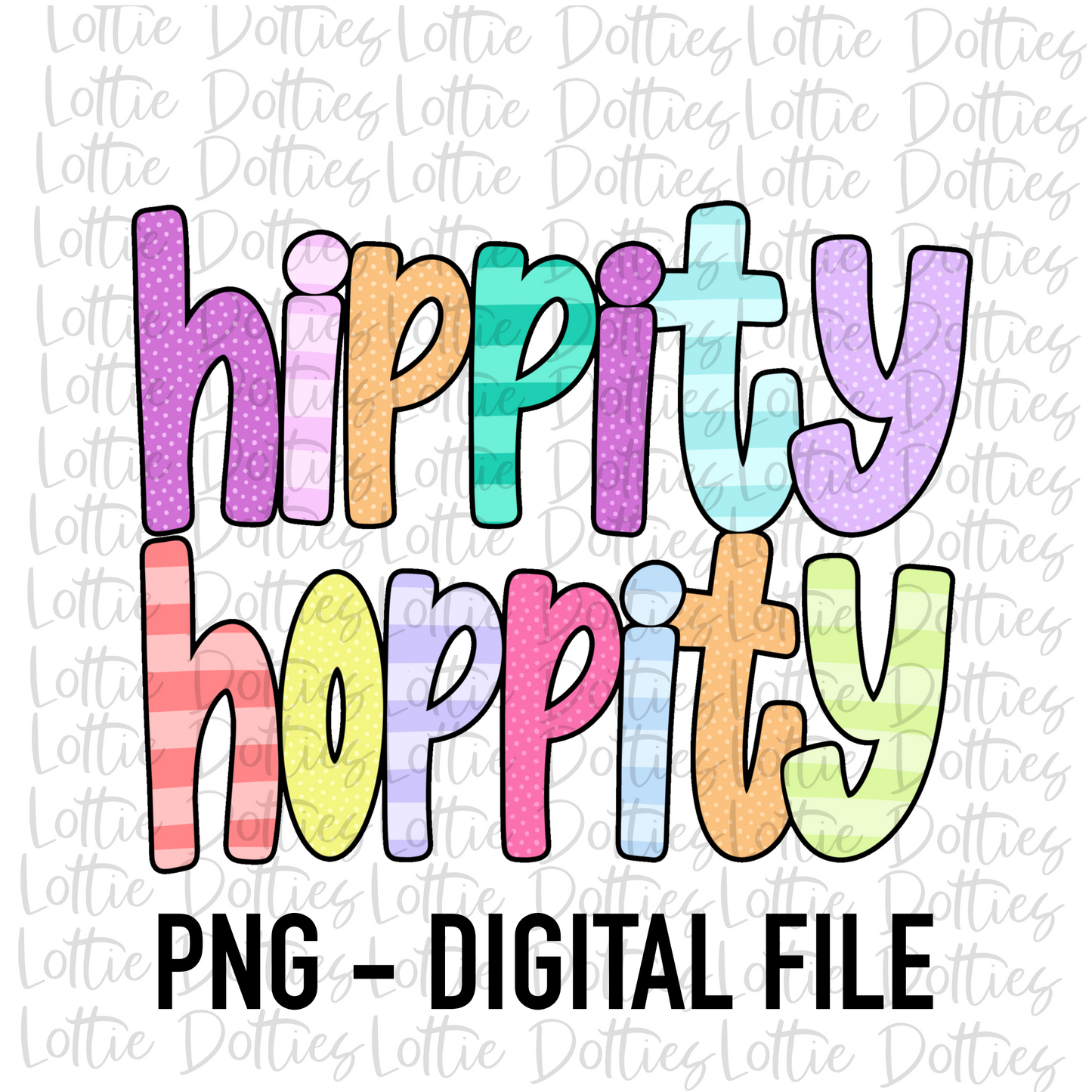 Hippity Hop PNG - Easter Sublimation - Digital Download
