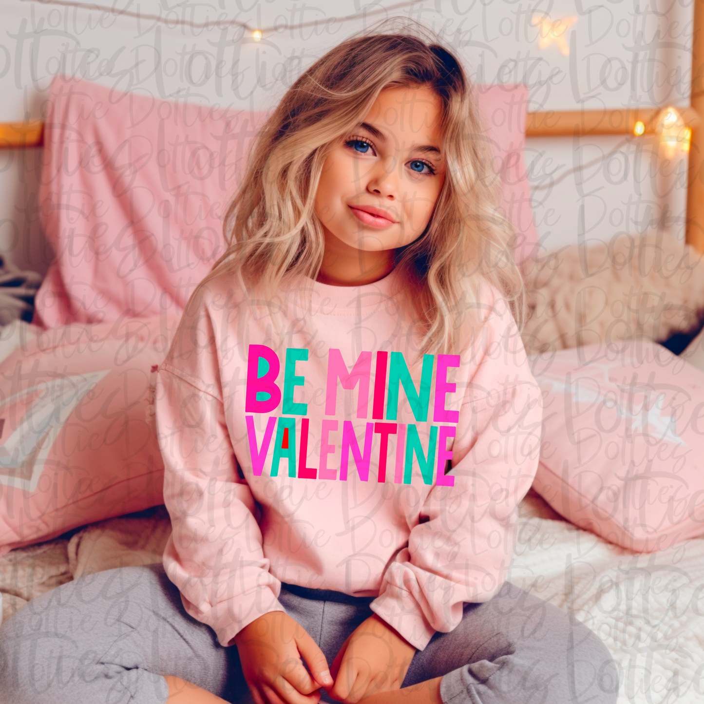 Be Mine Valentine PNG - Valentine's Day Sublimation - Valentines Be Mine Design - Stacked LP