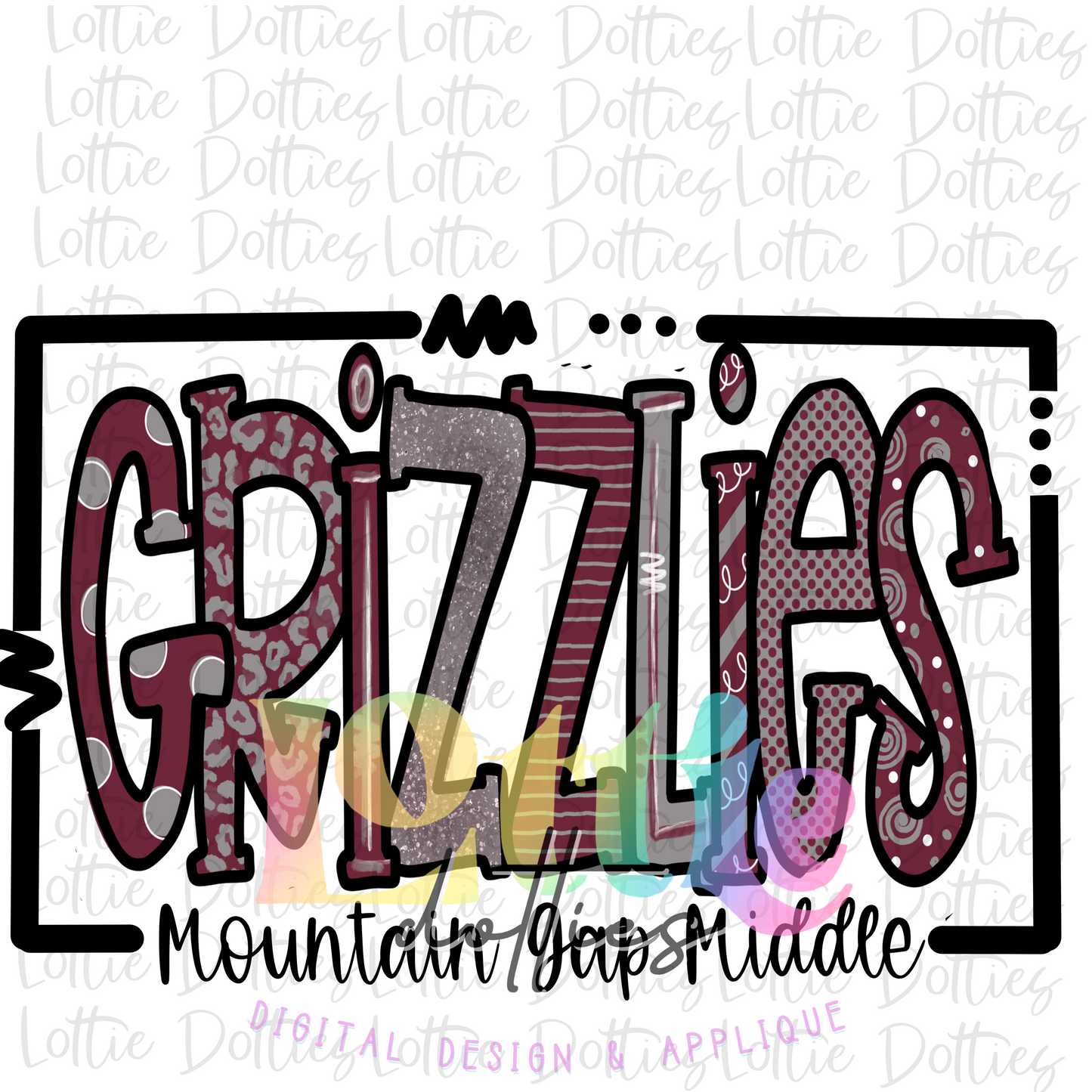 Grizzlies PNG - Grizzlies Mountain Gap Middle Sublimation - Digitial Download