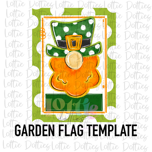Leprechaun  Flag PNG - Mardi Gras Sublimation - Digital Download
