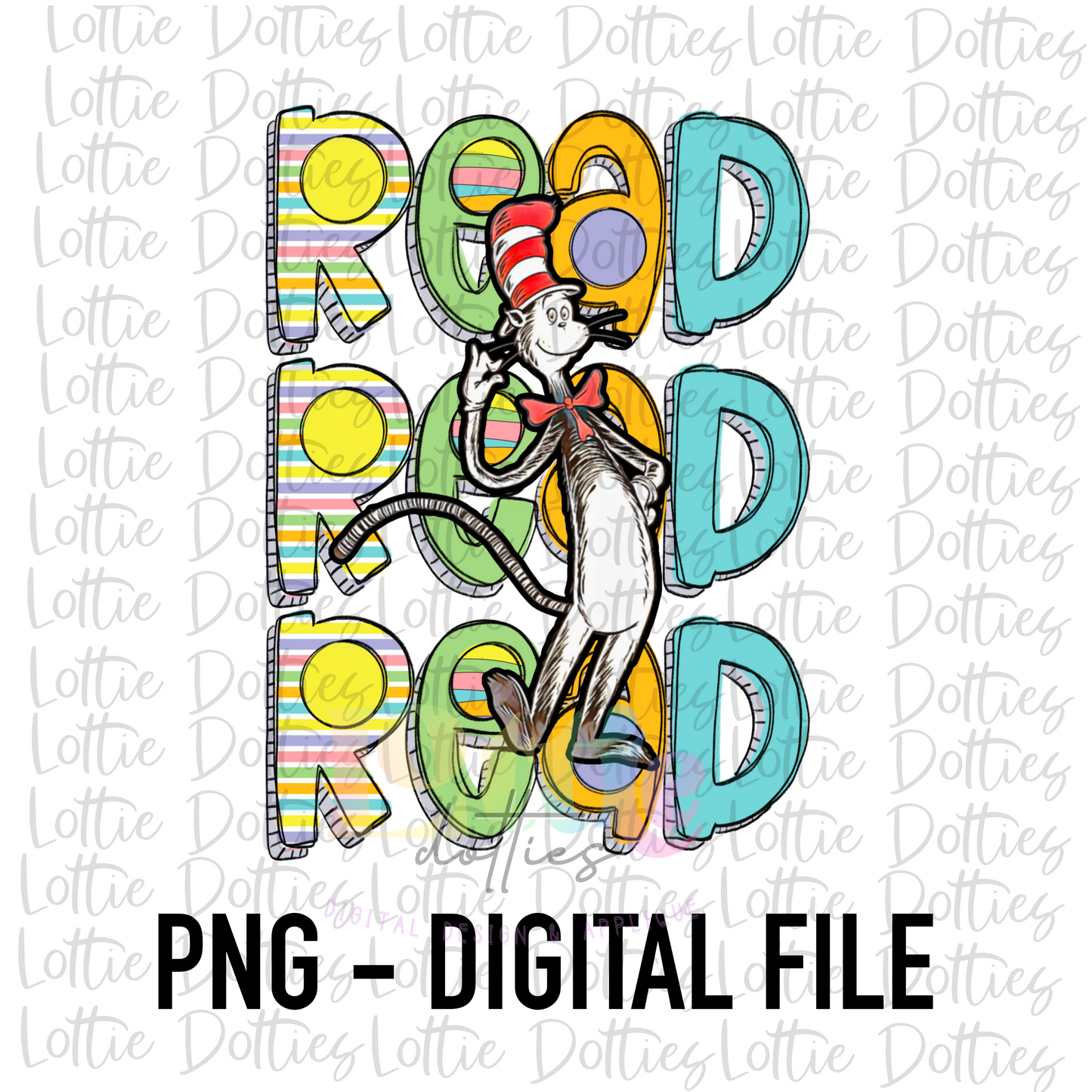 Read Read Read PNG - Digital Download - Read Across America