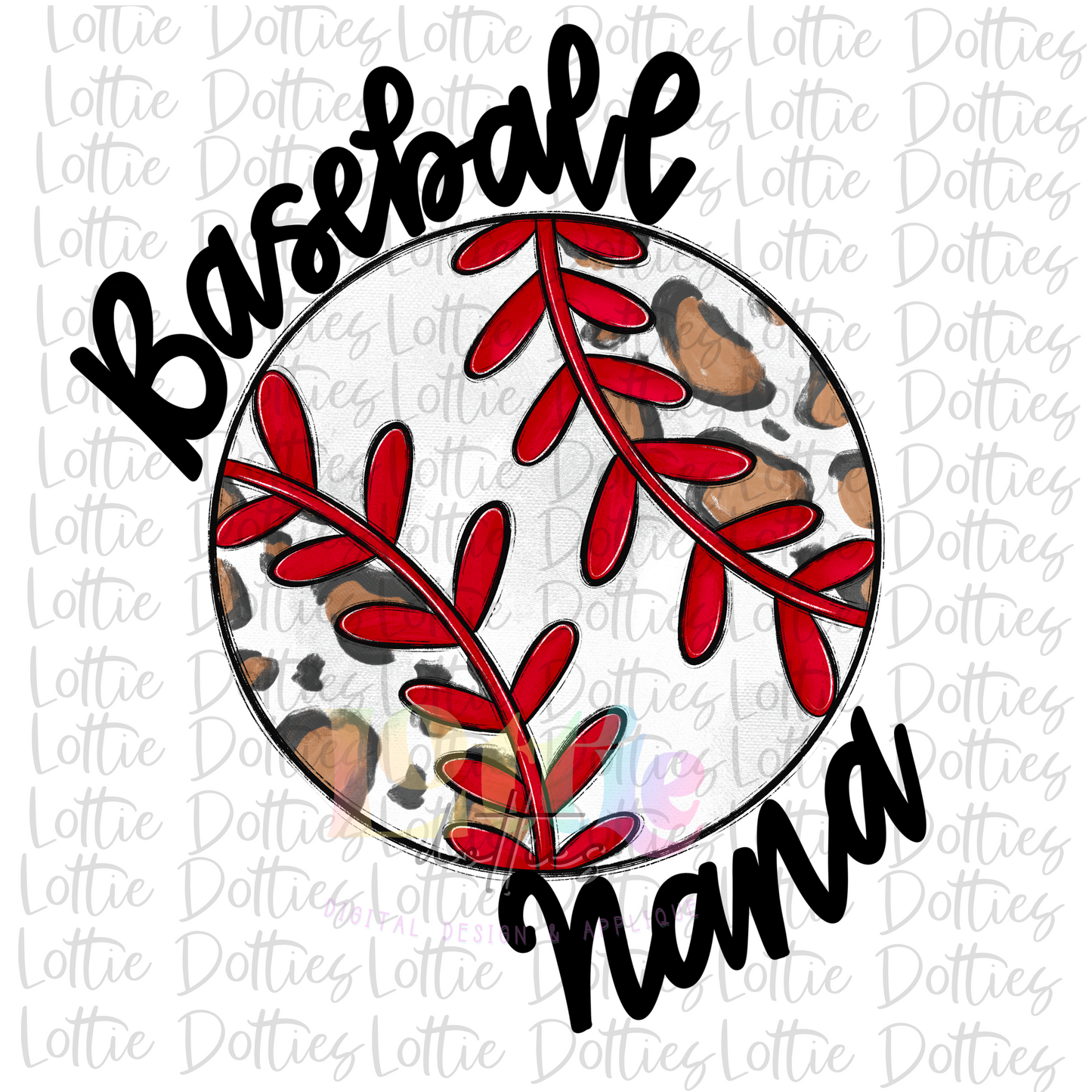 Baseball Nana Png - Baseball Sublimation - Digital Download