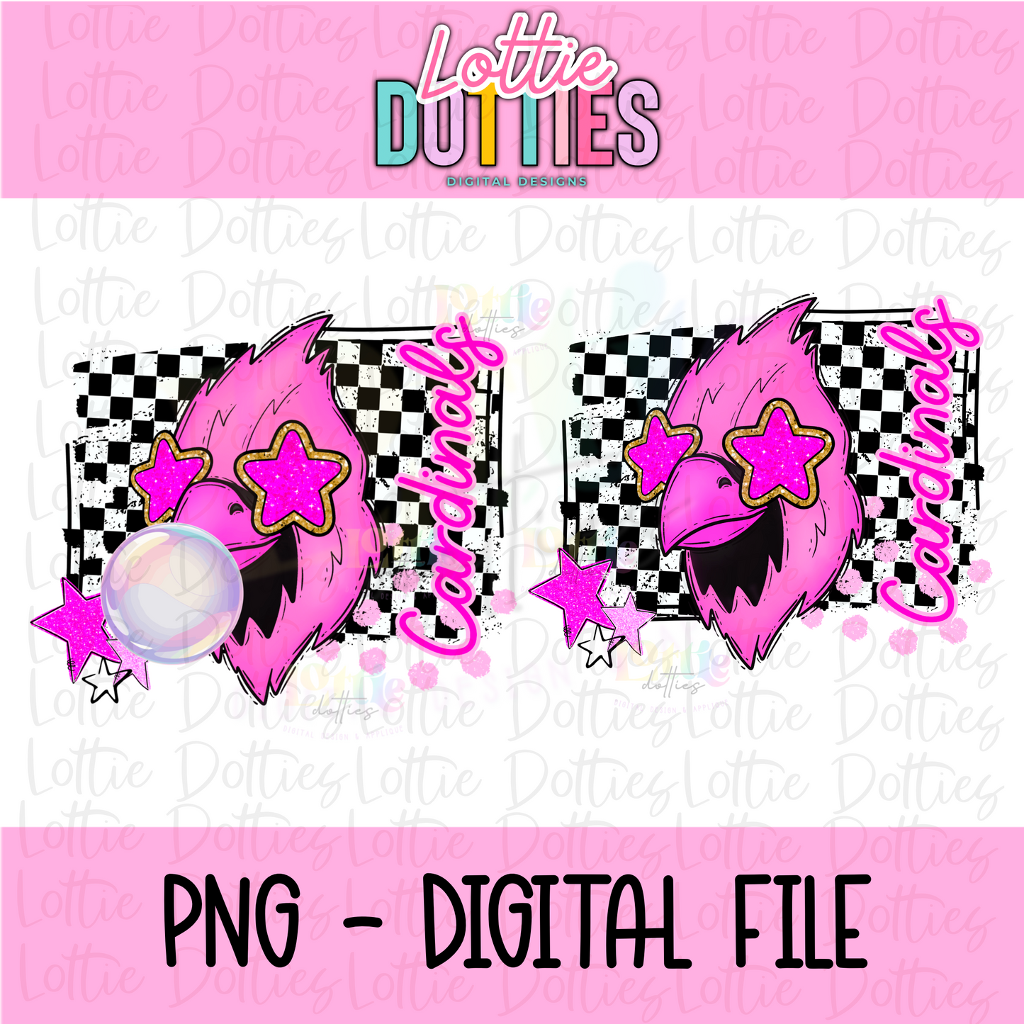 Pink Cardinals PNG | Cardinals design | Digital Download