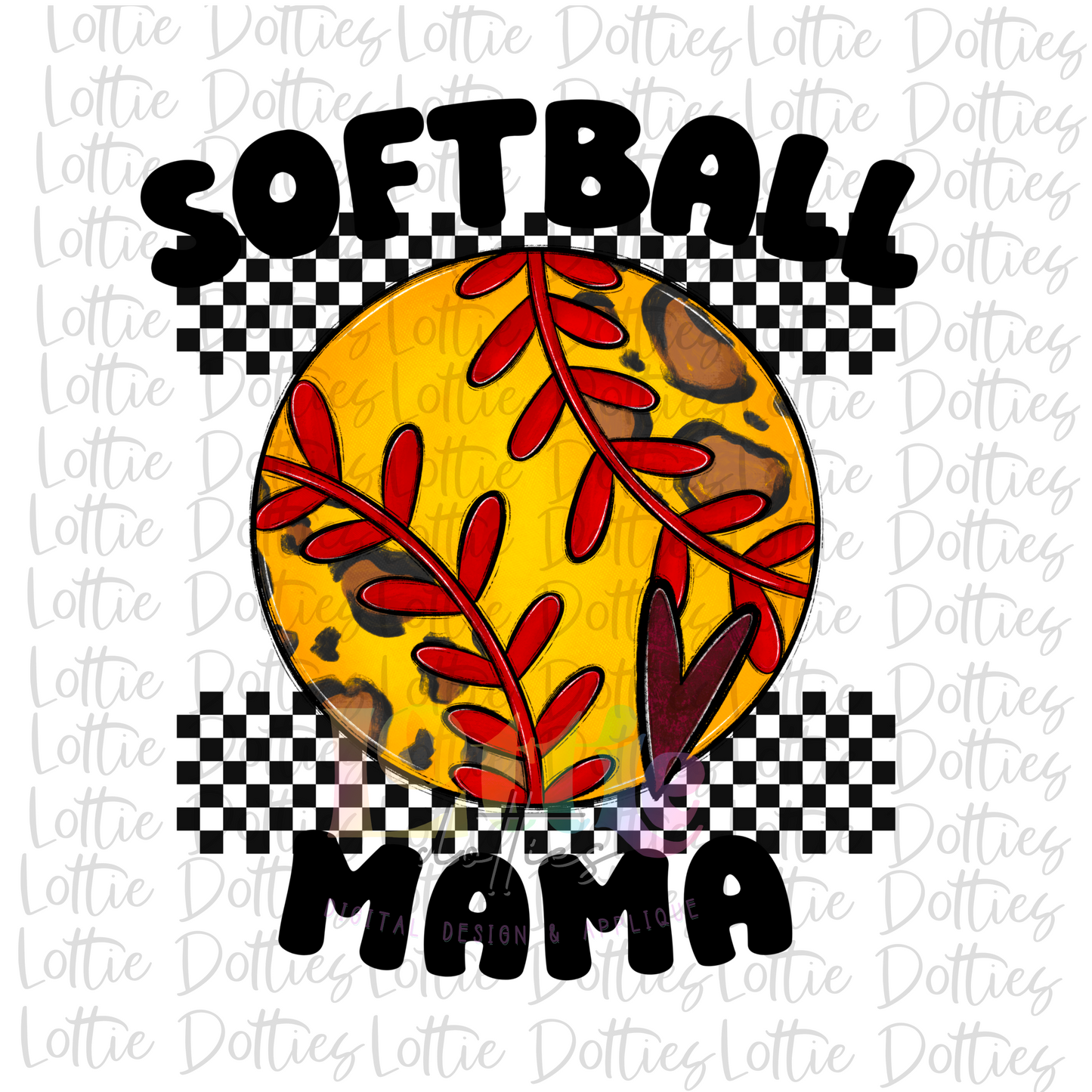 Softball Mama Png - Softball Sublimation - Instant Download - Digital Download - Maroon