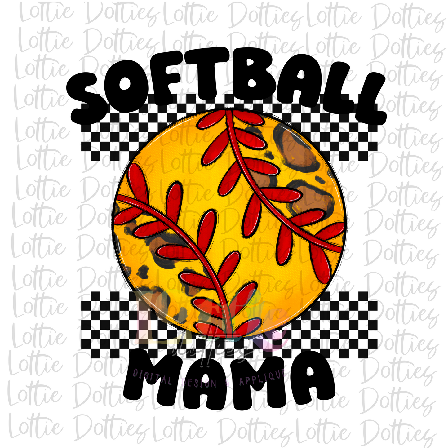 Softball Mama Png - Softball Sublimation - Instant Download - Digital Download