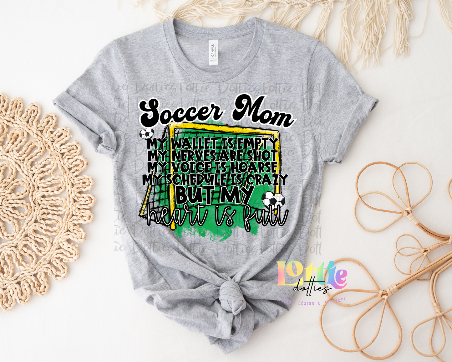Soccer Mom PNG - My Heart Is Full Sublimation- Digital Download