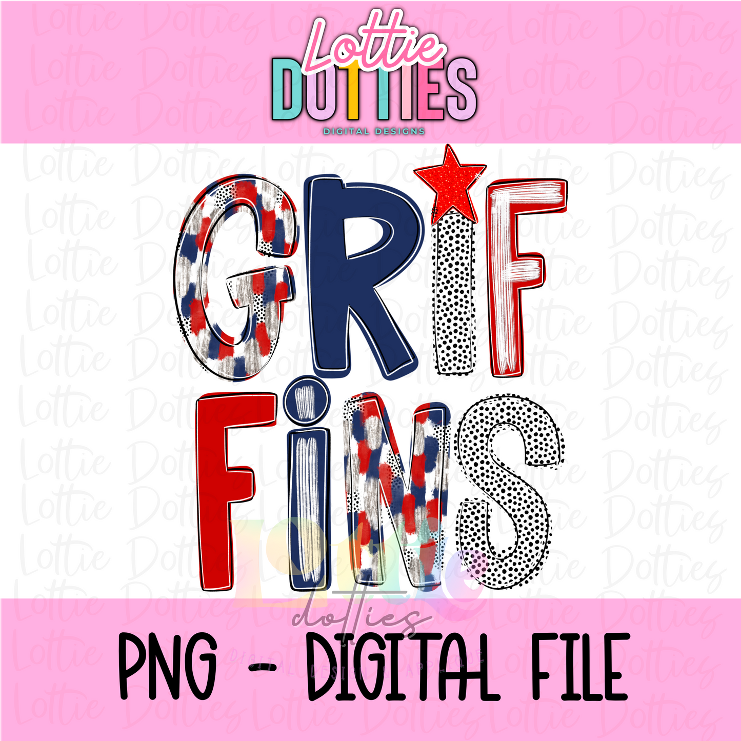 Griffins Poppy PNG - Griffins Sublimation - Digital Download