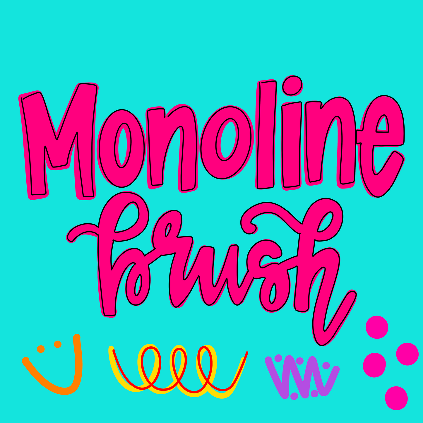 Lottie Monoline Procreate Brush -Monoline Brush