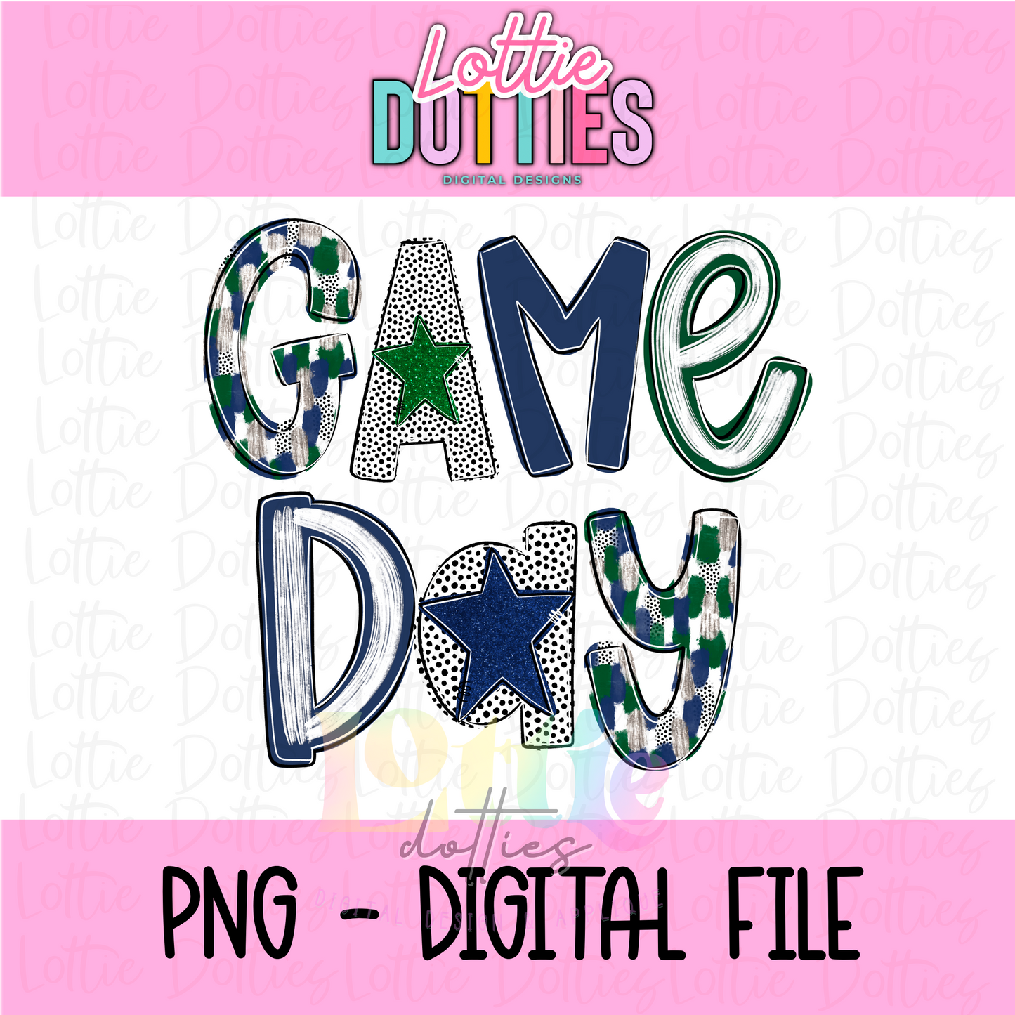Game Day Poppy PNG - Game Day - Sublimation - Digital Download