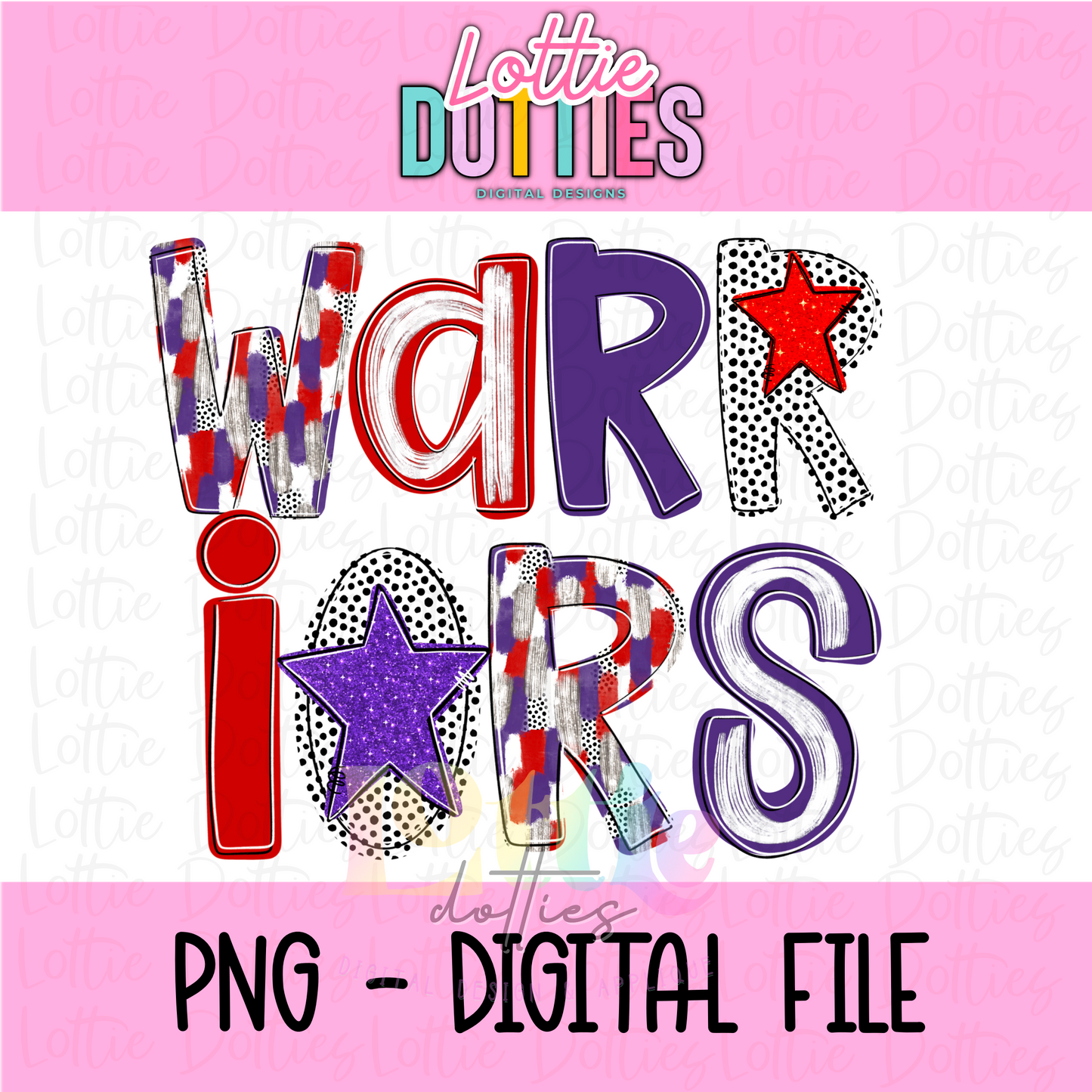 Warriors Mascot PNG - Poppy Mascot Designs - Digital Download