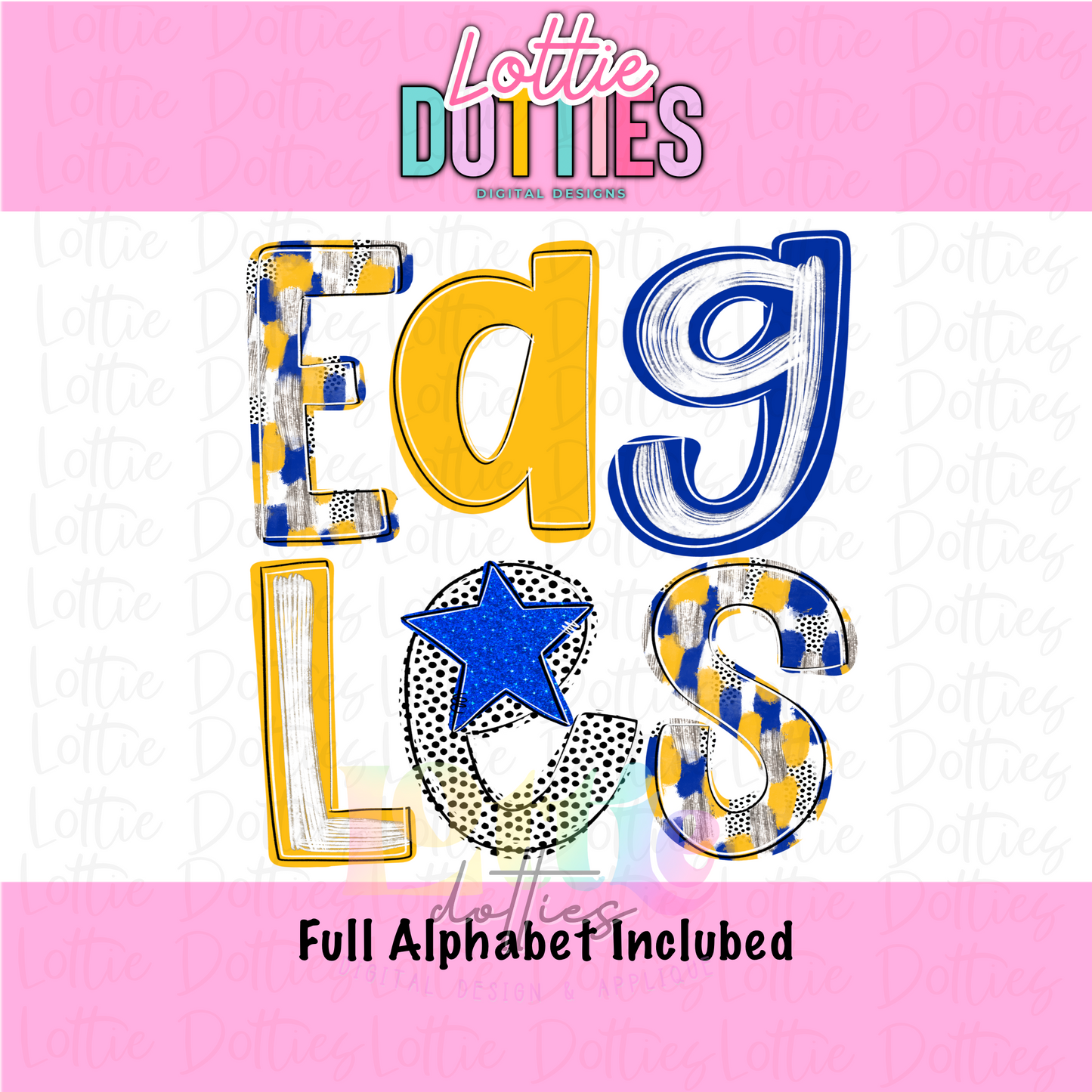 Eagles Poppy PNG - Eagles sublimation design - Digital Download -Royal Blue and Gold