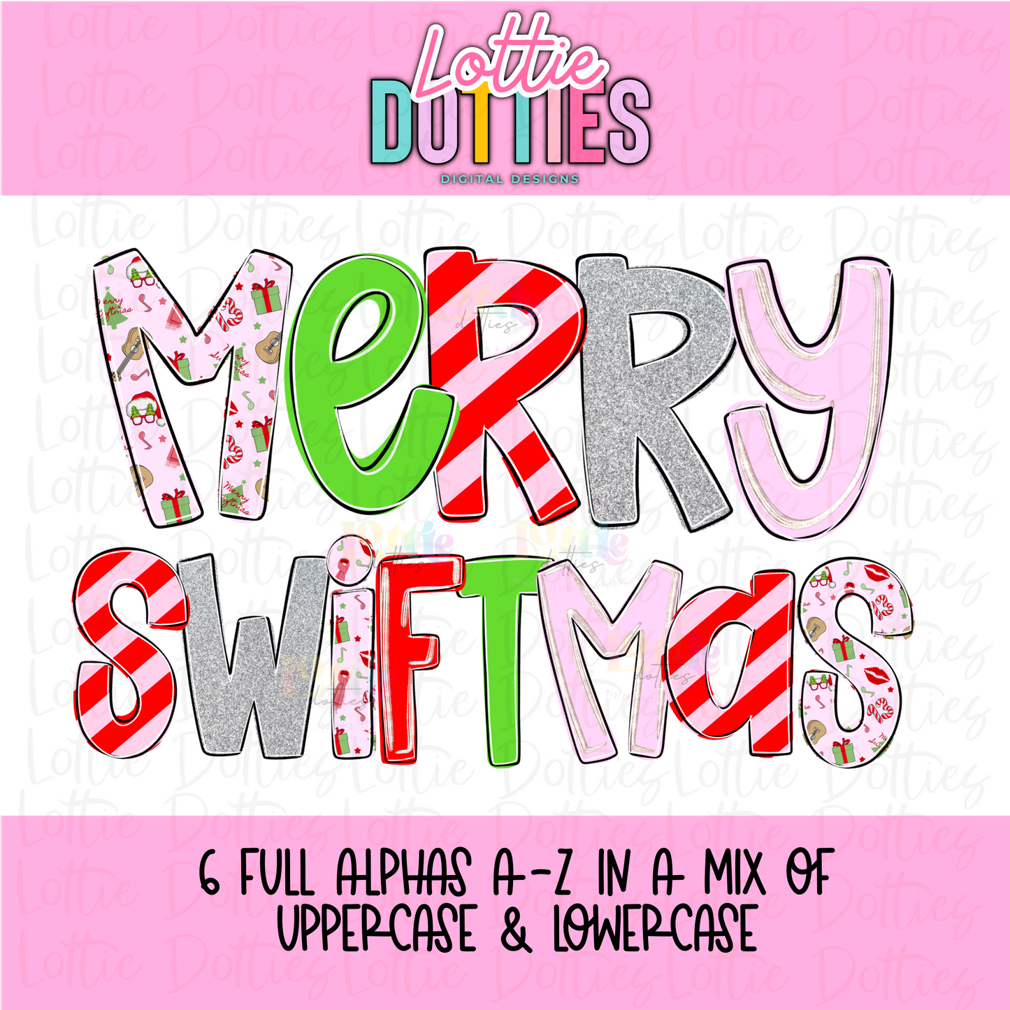 Merry Swiftmas Alpha - Black Glitter Alpha - Alphabet - Alpha Pack - Alphabet Clipart - Instant Download - Alpha Pack