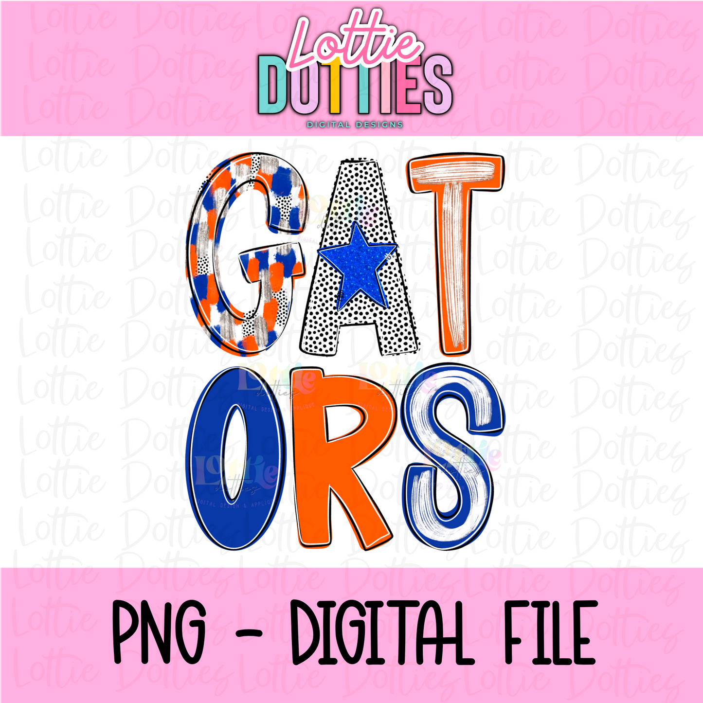 Gators PNG - Digital Download - Sublimation Design - Orange and Blue poppy - Gators poppy