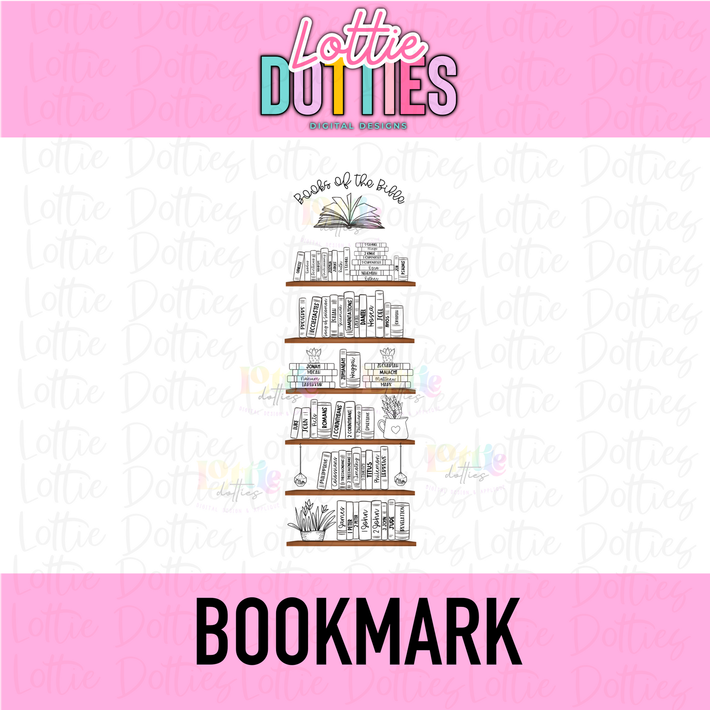 Books of the Bible Bookmark Template PNG - Bible Bookmark Sublimation - Digital Download - Bible Tracker Bookmark